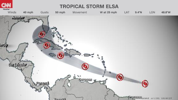 Tropical Storm Elsa Forms In The Atlantic And Could Near The Florida Peninsula By Next Week