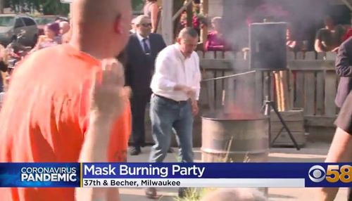 Former Alderman Hosts Mask Burning Event At Milwaukee Bar