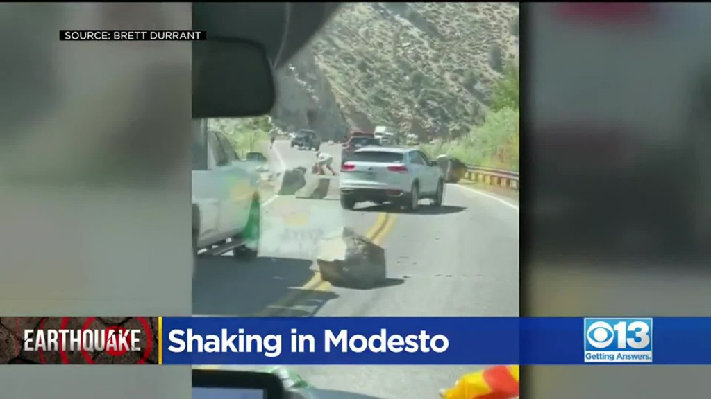 California Earthquake Sends Boulders Tumbling Onto Major Highway
