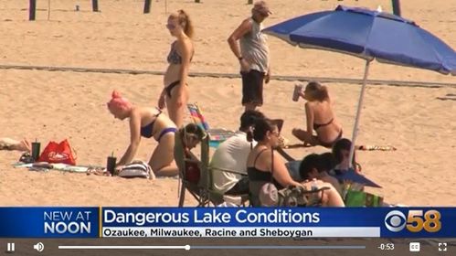 National Weather Service Warns Of Dangerous Swim Conditions In Lake Michigan