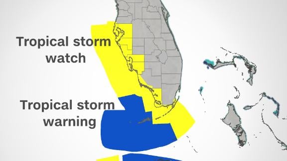 Tropical Storm Elsa Weakens And Slows, But A Tropical Storm Watch Is In Effect For South Florida