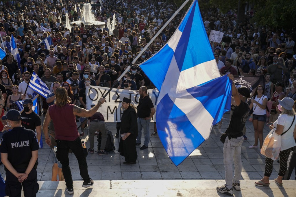 Plan To Vaccinate Teens Triggers Large Protests In Greece