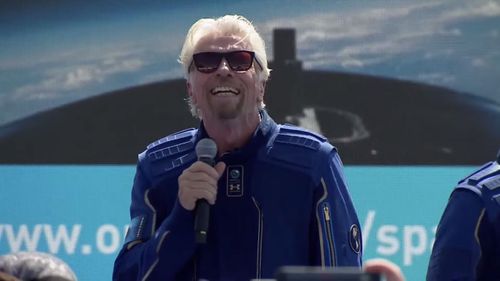 Virgin Galactic Founder Richard Branson Successfully Rockets To Outer Space