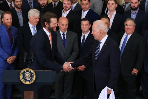 Biden Celebrates La Dodgers Win And A Return To Normal