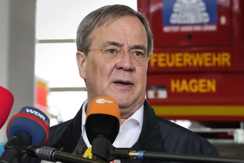 German Candidate Sorry For Laughing Scene In Flood Visit
