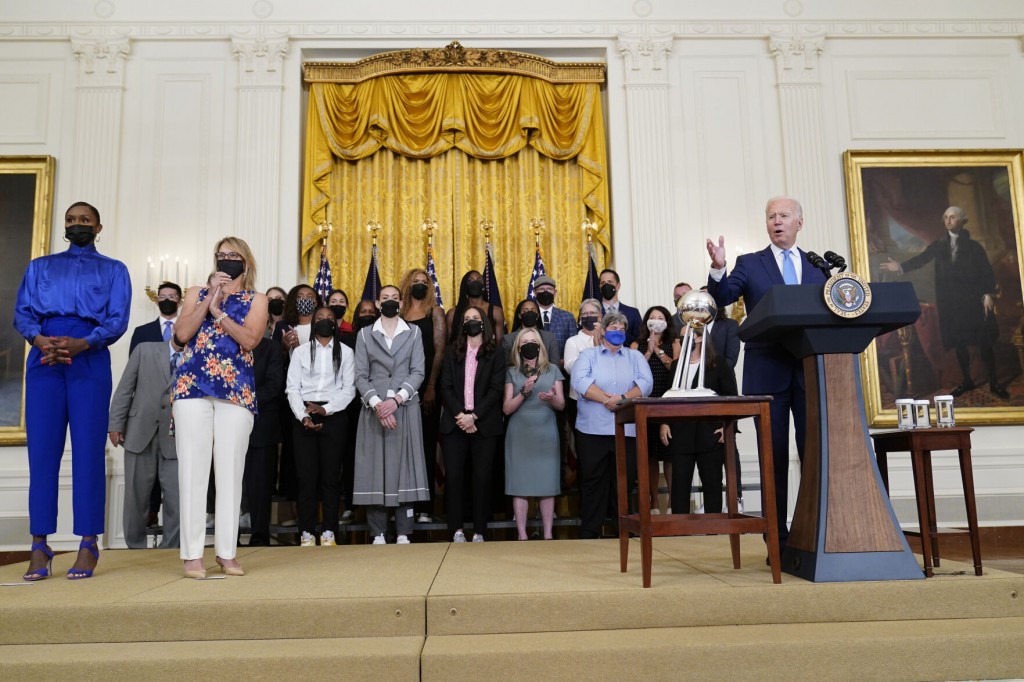 Storm Commemorates 2020 Wnba Championship With President Joe Biden At White House