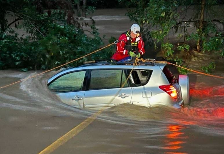 First Responders Make Swift Water Rescue In Valley Forge Park