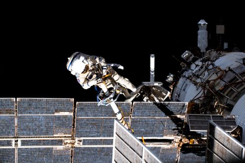 Russian Cosmonauts Conduct First Of 11 Spacewalks For New Space Station Module