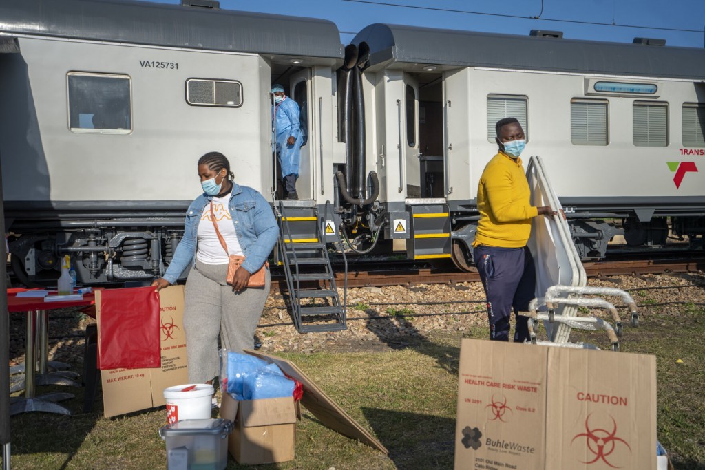 South Africa’s Vaccine Train Takes Doses To Poor Areas