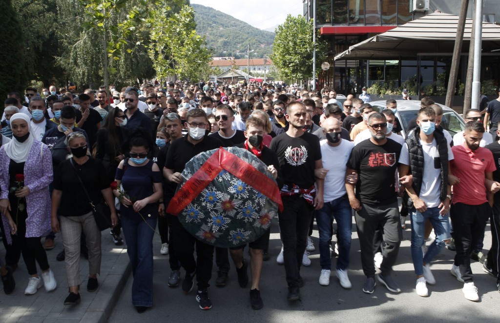N Macedonia March Honors Victims In Covid 19 Hospital Fire