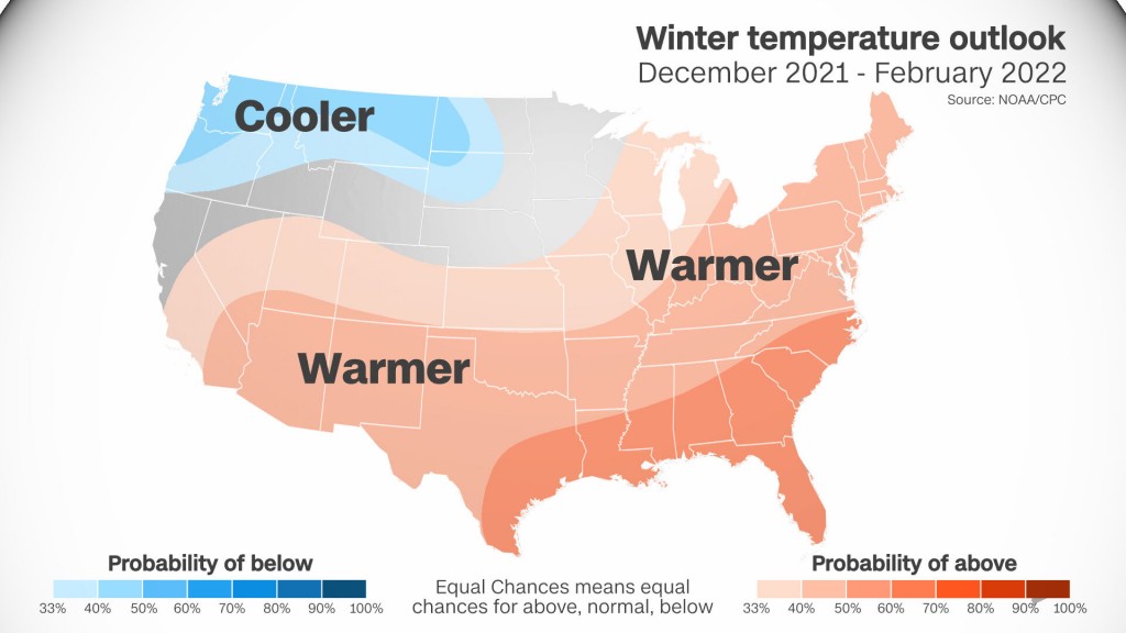 Us Winter Forecast: Warmer Across South, Wetter, Cooler In Parts Of North