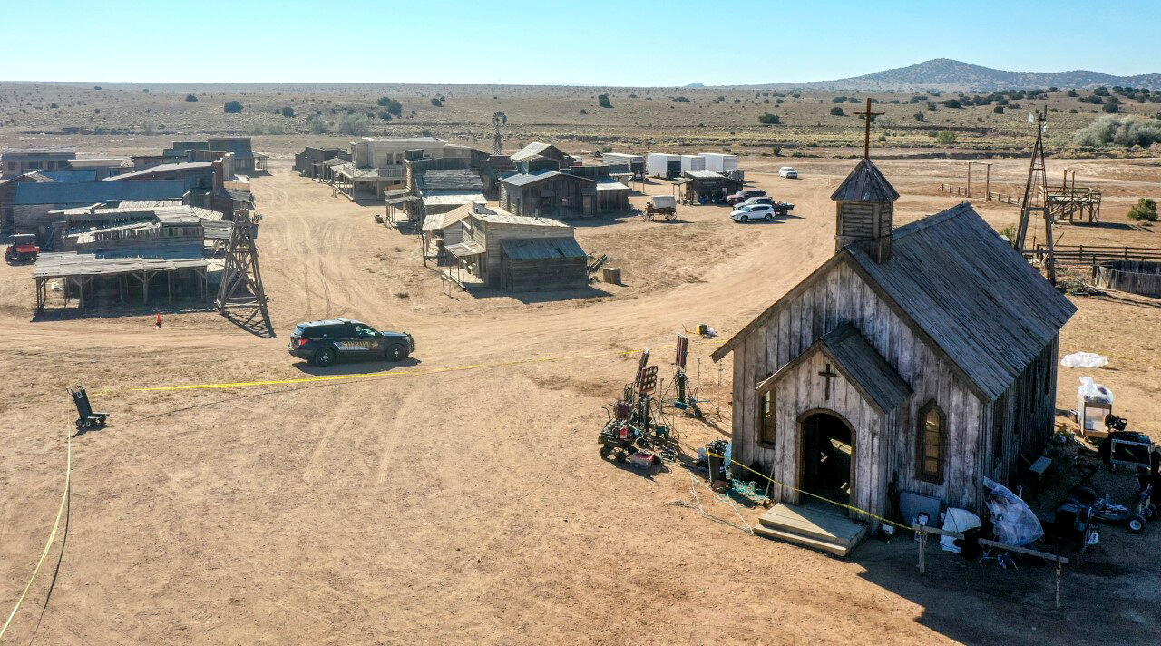 <p>This photo shows the Bonanza Creek Ranch one day after an incident left one crew member dead and another injured, Friday, Oct. 22, 2021 in Santa Fe, N.M. A prop firearm discharged by veteran actor Alec Baldwin, who is producing and starring in a Western movie, killed his director of photography and injured the director Thursday, Oct. 21, 2021 at the movie set outside Santa Fe, authorities said. (Roberto E. Rosales/Albuquerque Journal)</p>