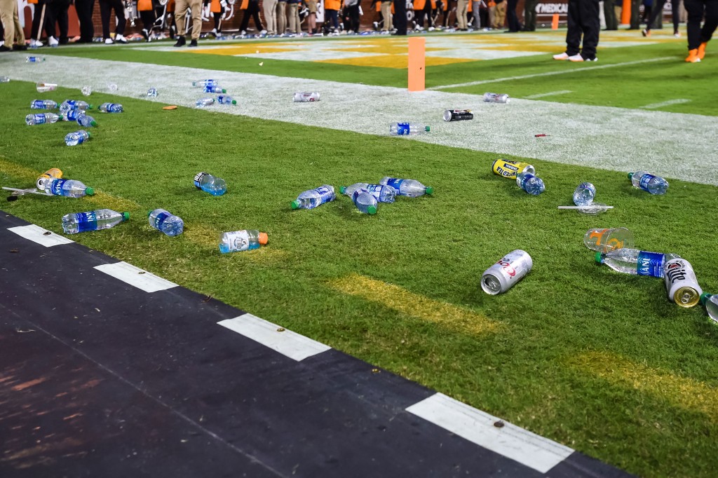 Tennessee Fans Throw Trash Onto Football Field In Loss To Mississippi
