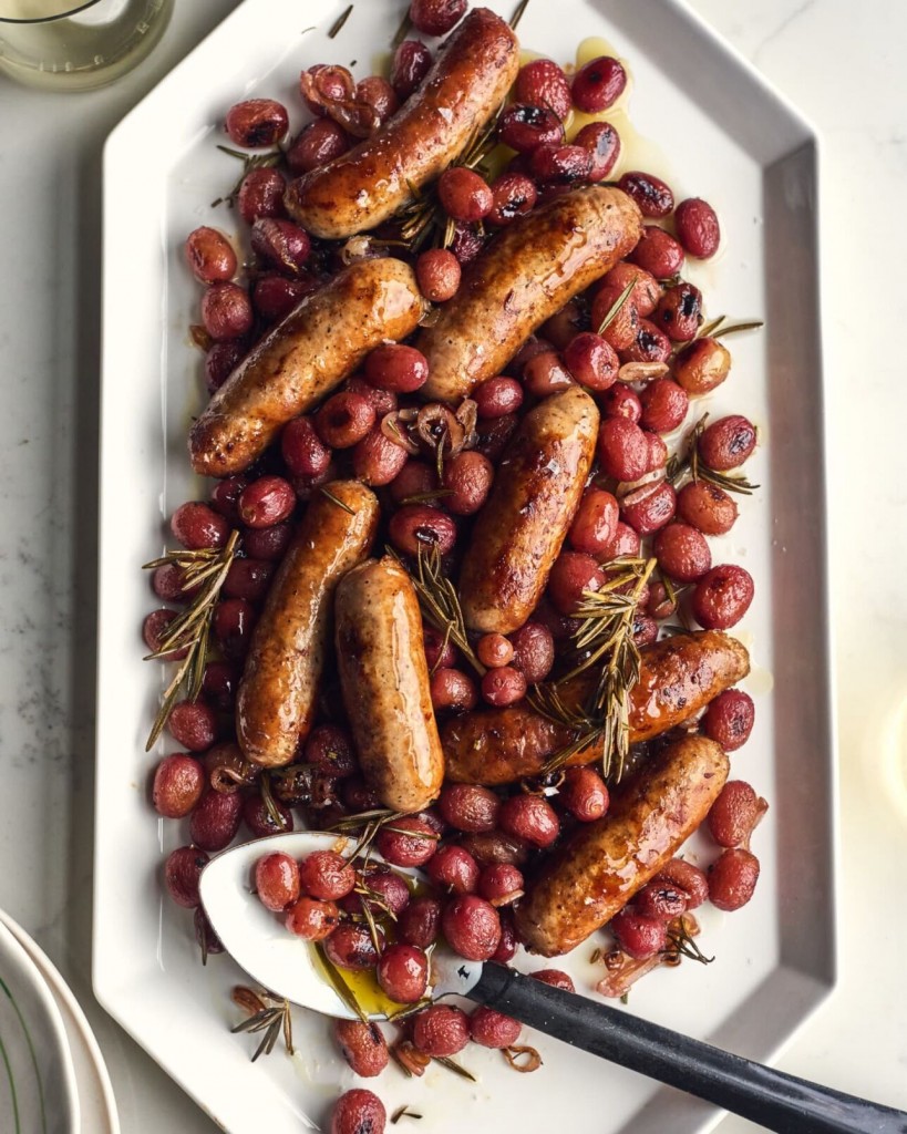 The Kitchn: Sausages And Grapes Make An Unlikely Pair In This Peak Fall Dinner