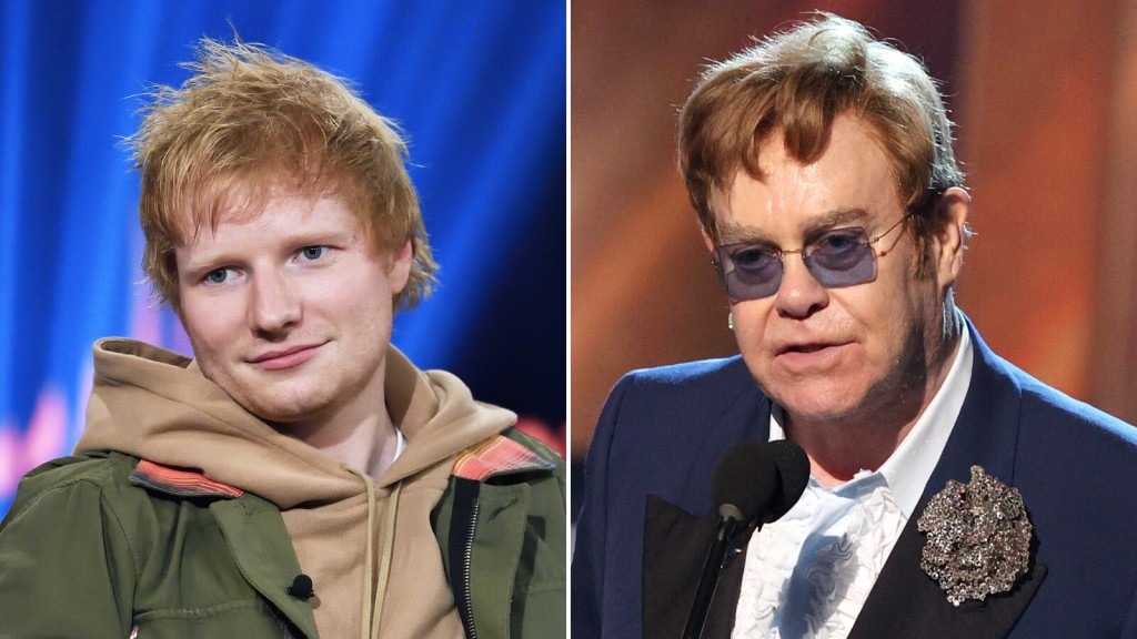 Elton John And Ed Sheeran Singing ‘merry Christmas’ Together