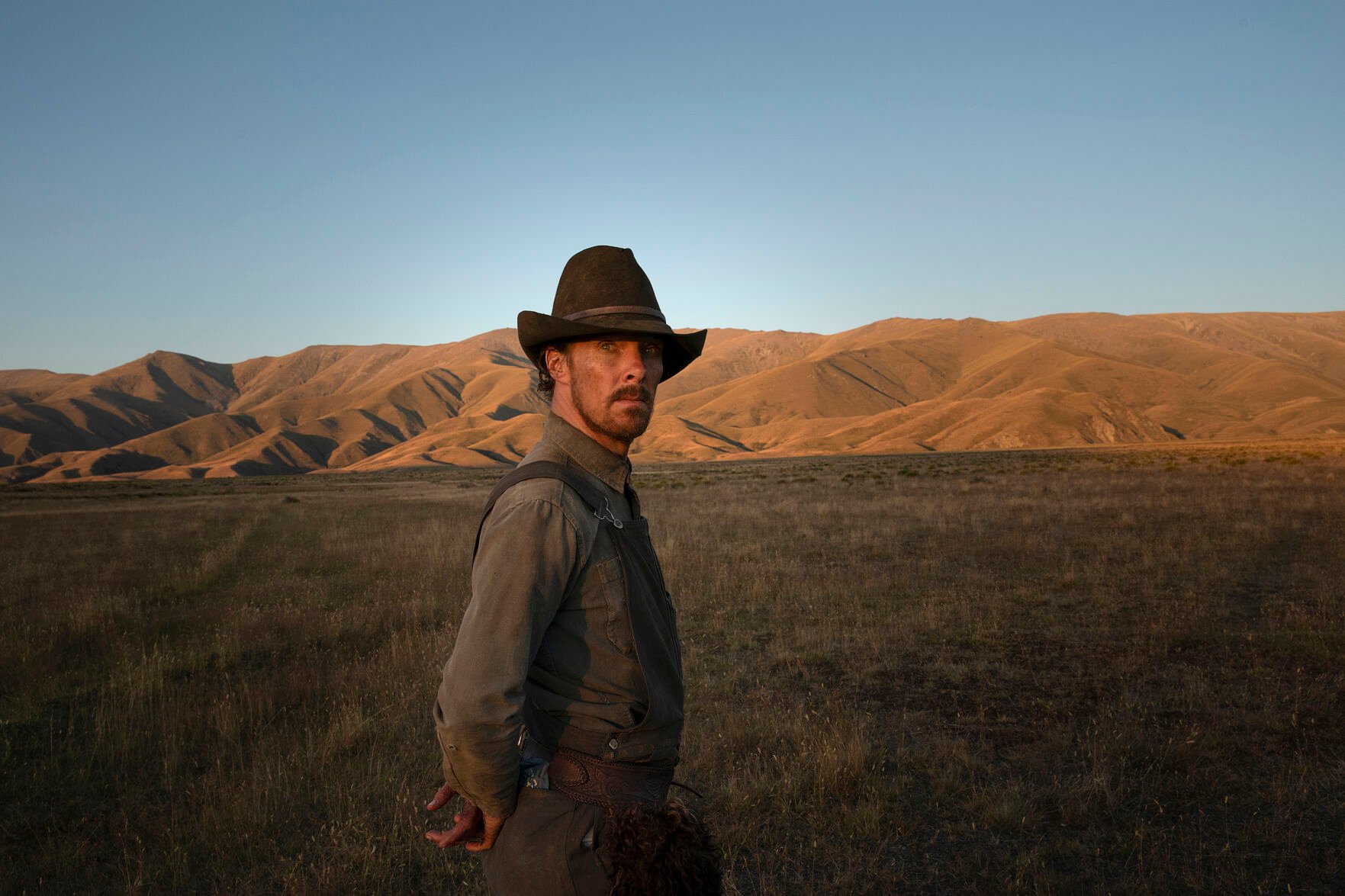 <p>Benedict Cumberbatch in Jane Campion's "The Power of the Dog." (Kirsty Griffin/Netflix/TNS)</p>