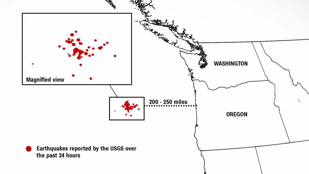 A Swarm Of More Than 40 Earthquakes In 24 Hours Is Causing A Buzz In The Northwest Us