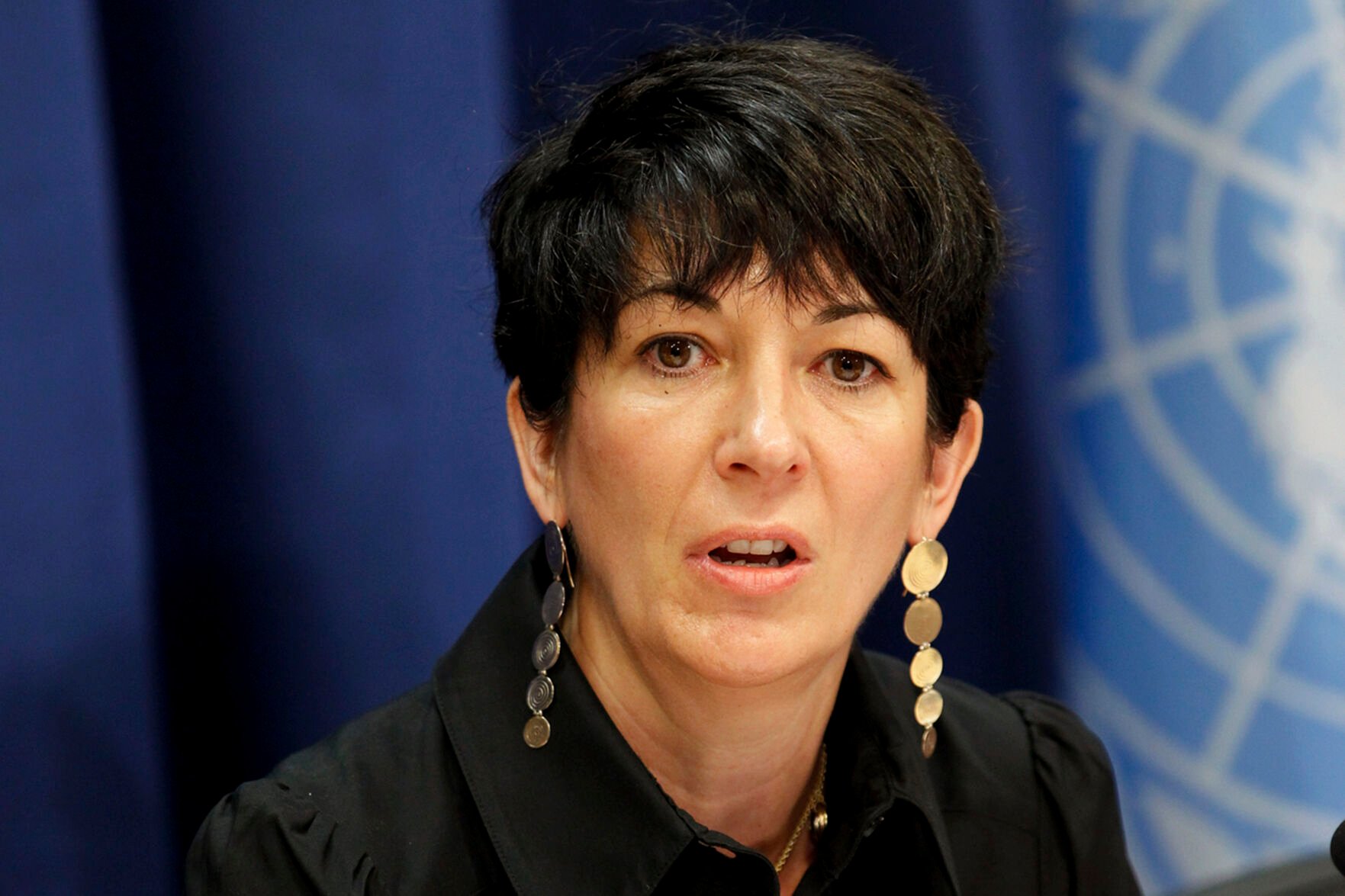 <p>FILE - In this June 25, 2013, file photo, Ghislaine Maxwell, founder of the TerraMar Project, attends a news conference on the Issue of Oceans in Sustainable Development Goals, at United Nations headquarters. On Friday, Dec. 3, The Associated Press reported on stories circulating online incorrectly claiming members of the public can call a phone number and enter access code to listen to live audio of Ghislaine Maxwell’s trial. (United Nations Photo/Rick Bajornas via AP)</p>