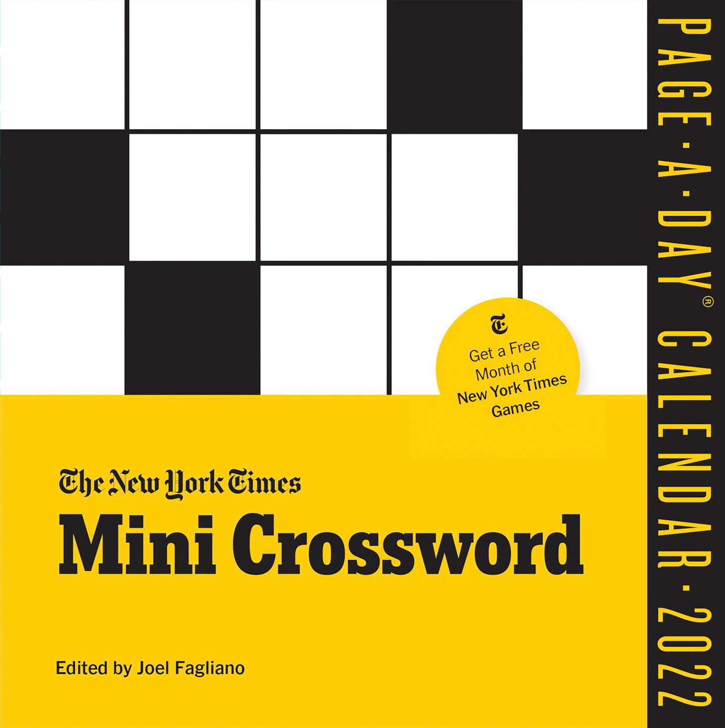 <p>This image provided by Workman Publishing shows the New York Times mini crossword calendar. There are a variety of beautiful and creative calendars on tap to mark the months or weeks of 2022 with photos, artwork, quotes, cartoons, puzzles and more. (Workman Publishing via AP)</p>