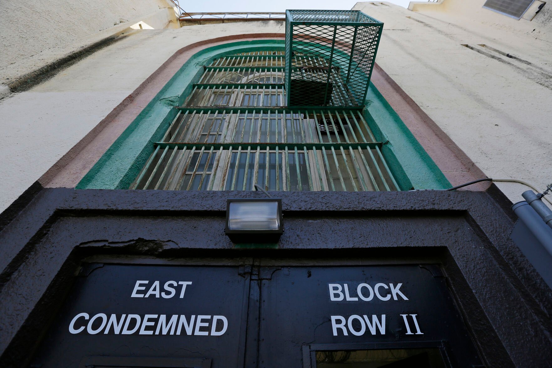 <p>Shown is the entrance to the east block of death row at San Quentin State Prison, Aug. 16, 2016, in San Quentin, Calif.</p>