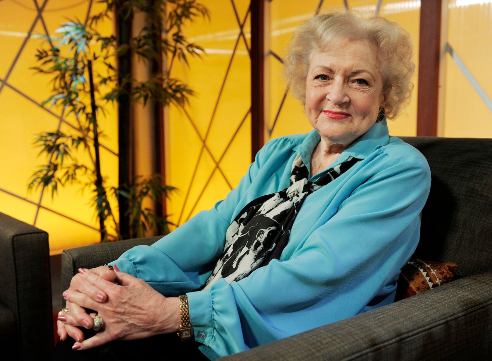 <p>FILE - Actress Betty White poses for a portrait following her appearance on the television talk show "In the House," in Burbank, Calif., Tuesday, Nov. 24, 2009. On Friday, Jan. 7, 2022, The Associated Press reported on stories circulating online incorrectly claiming White told a news outlet she received a COVID-19 vaccine booster on Dec. 28, 2021 three days before her death. (AP Photo/Chris Pizzello, File)</p>