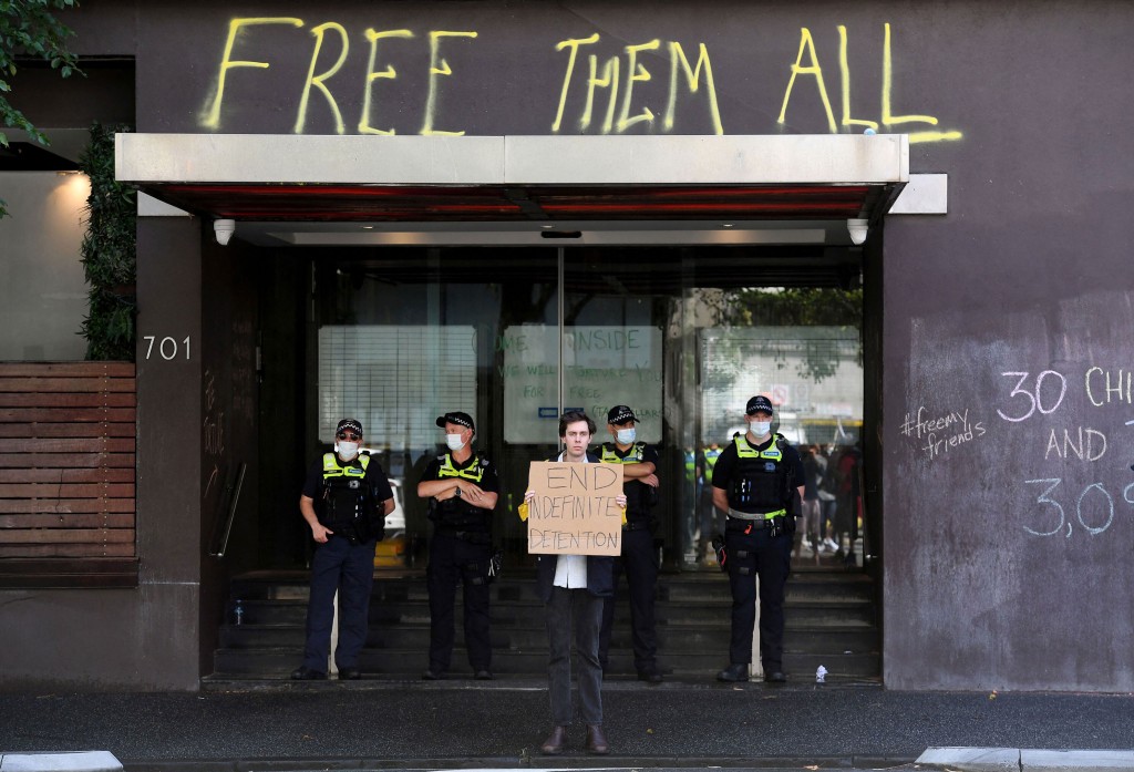 Novak Djokovic’s Fans Are Fighting To Get Him Out Of His Hotel. Inside, Refugees Wonder If They’ll Ever Leave