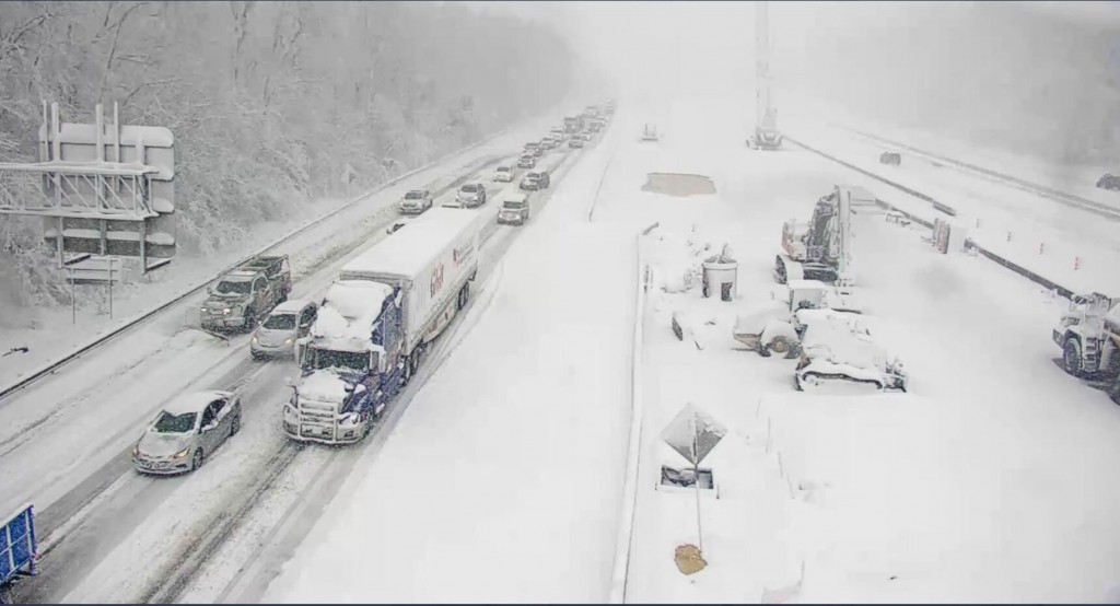 Drivers Snowed In All Night As Stretch Of I 95 Shuts Down In Virginia