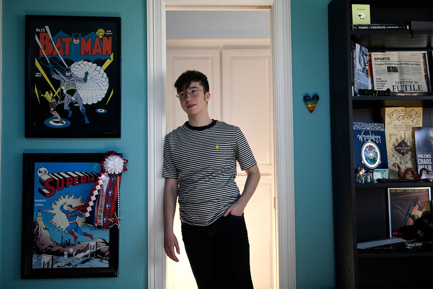 <p>Charlie Apple at his home in Corpus Christi, Texas.</p>