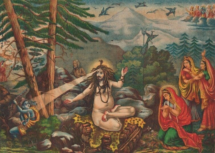 <p>Shiva did not appreciate having his meditation interrupted.</p>