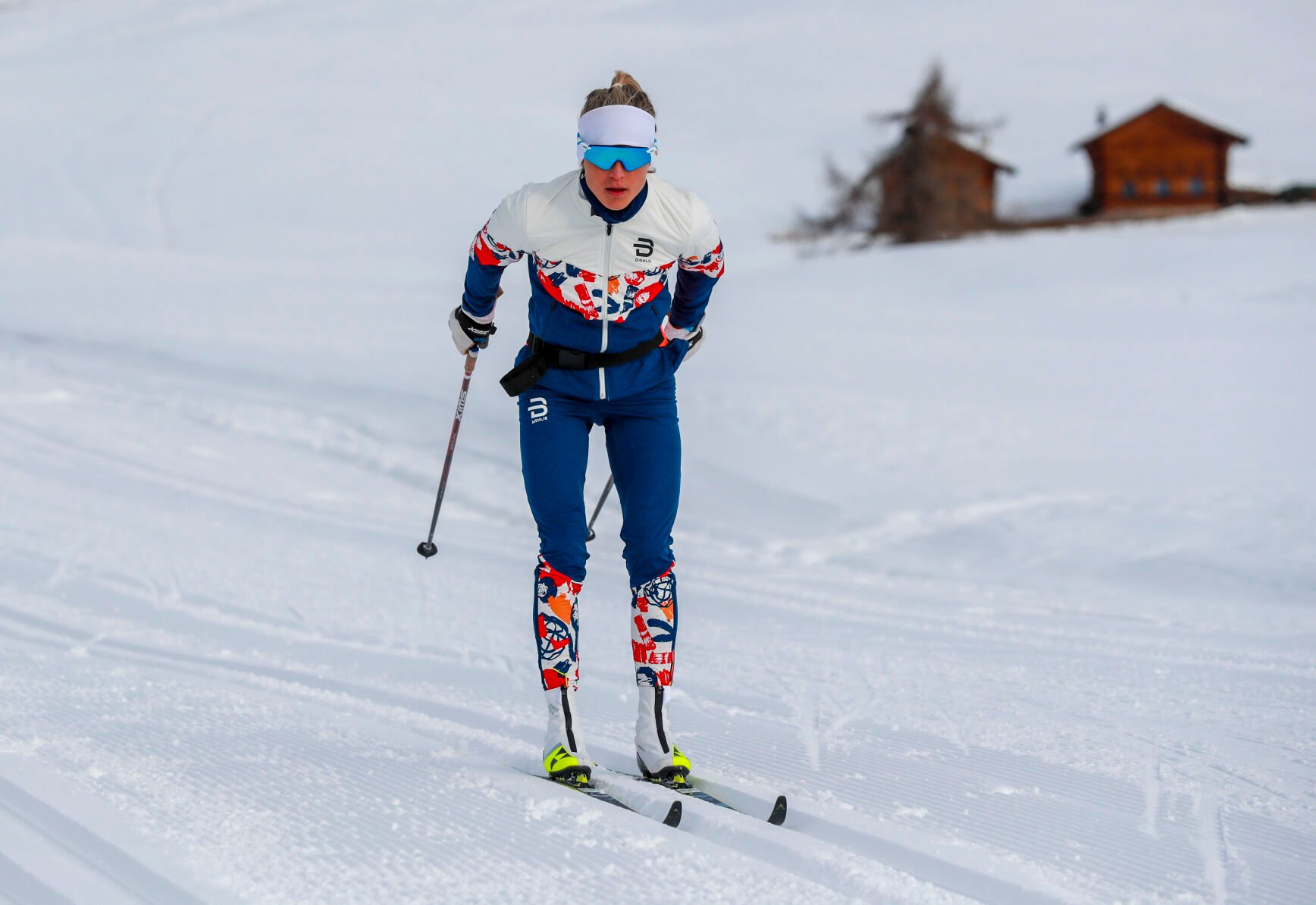 <p>Norway's Therese Johaug practices in Seiser Alm near Bolzano, northern Italy, Thursday, Jan. 27, 2022, where the Norwegian cross-country team is training ahead of the next Winter Olympics in Beijing. </p>