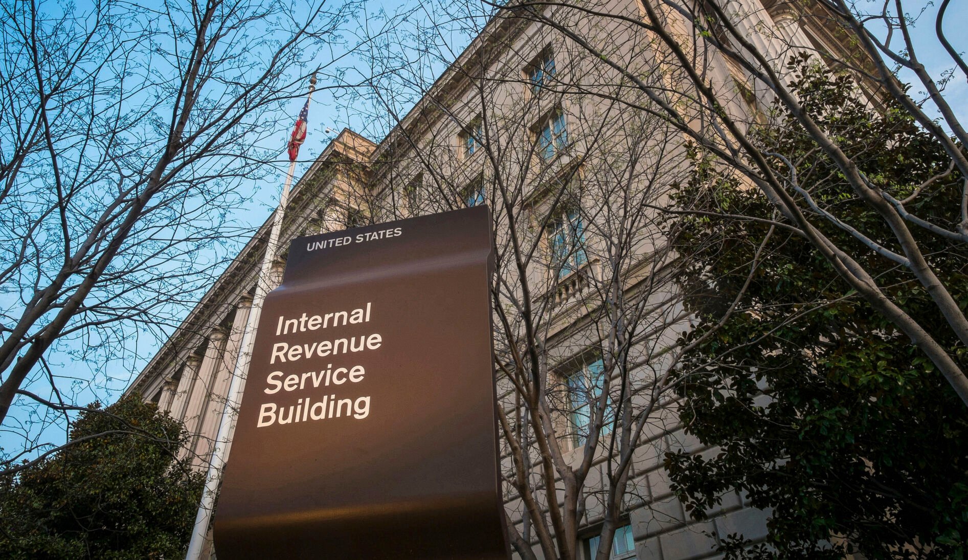<p>FILE - This April 13, 2014, file photo shows the Internal Revenue Service (IRS) headquarters building in Washington. On Friday, Feb. 4, 2022, The Associated Press reported on stories circulating online incorrectly claiming The IRS will issue a fourth round of stimulus checks to Americans in February 2022. (AP Photo/J. David Ake, File)</p>