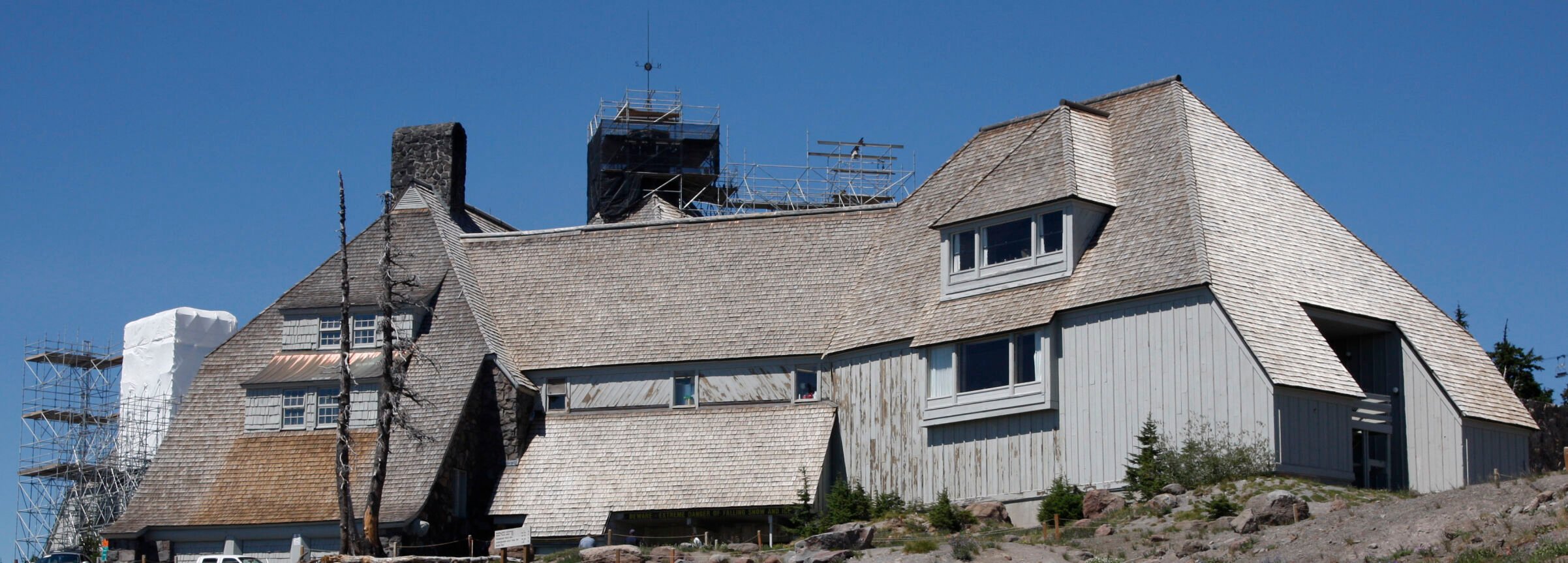 <p>Oregon's Timberline Lodge, noted in film for serving as the exterior of the Overlook Hotel in "The Shining," is shown Aug. 15, 2010.</p>