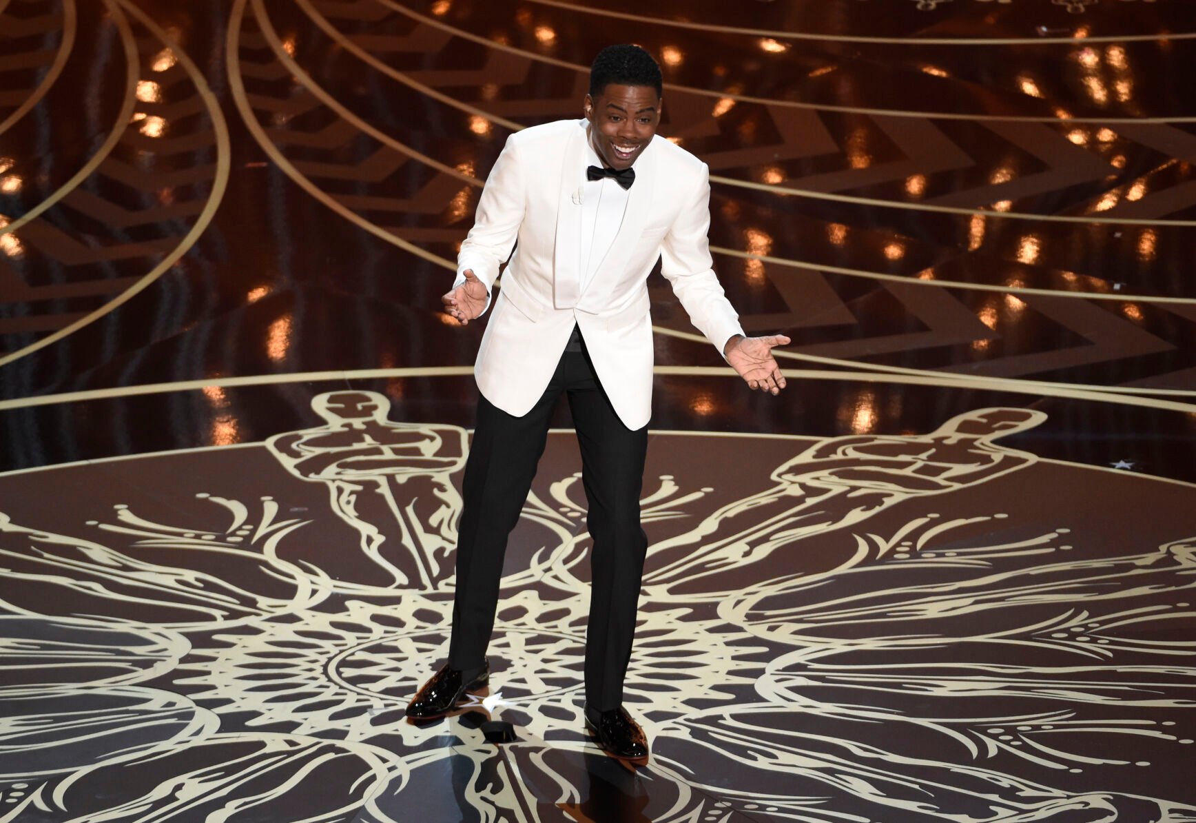 <p>Host Chris Rock speaks at the Oscars on Sunday, Feb. 28, 2016, at the Dolby Theatre in Los Angeles. </p>