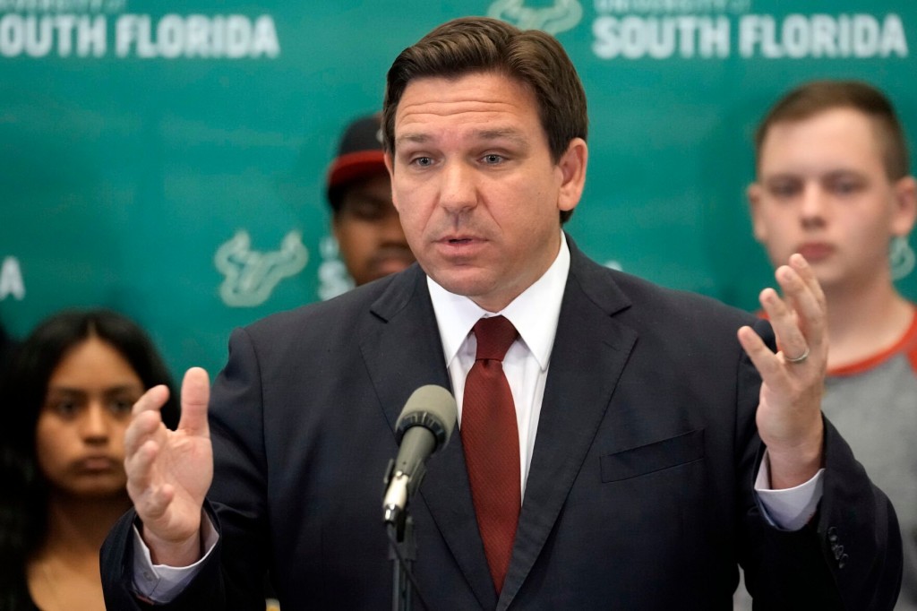 Watch Now: Florida Gov. Ron Desantis Berates Kids For Wearing Masks