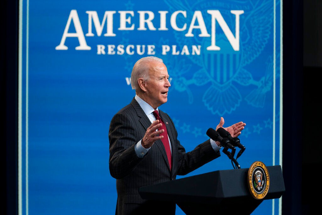 <p>President Joe Biden speaks about the Paycheck Protection Program during an event in the South Court Auditorium on the White House campus, Monday, Feb. 22, 2021, in Washington. </p>