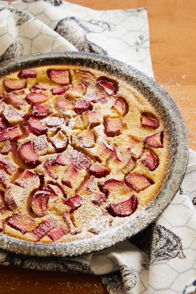 Seriously Simple: Ruby Red Rhubarb Is The Star In This French Style Clafouti For Easter Dessert