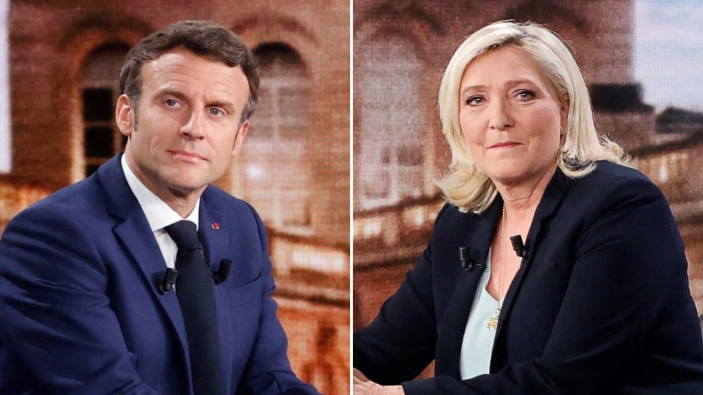 Macron Spars With French Presidential Challenger Le Pen In Fiery Tv Debate