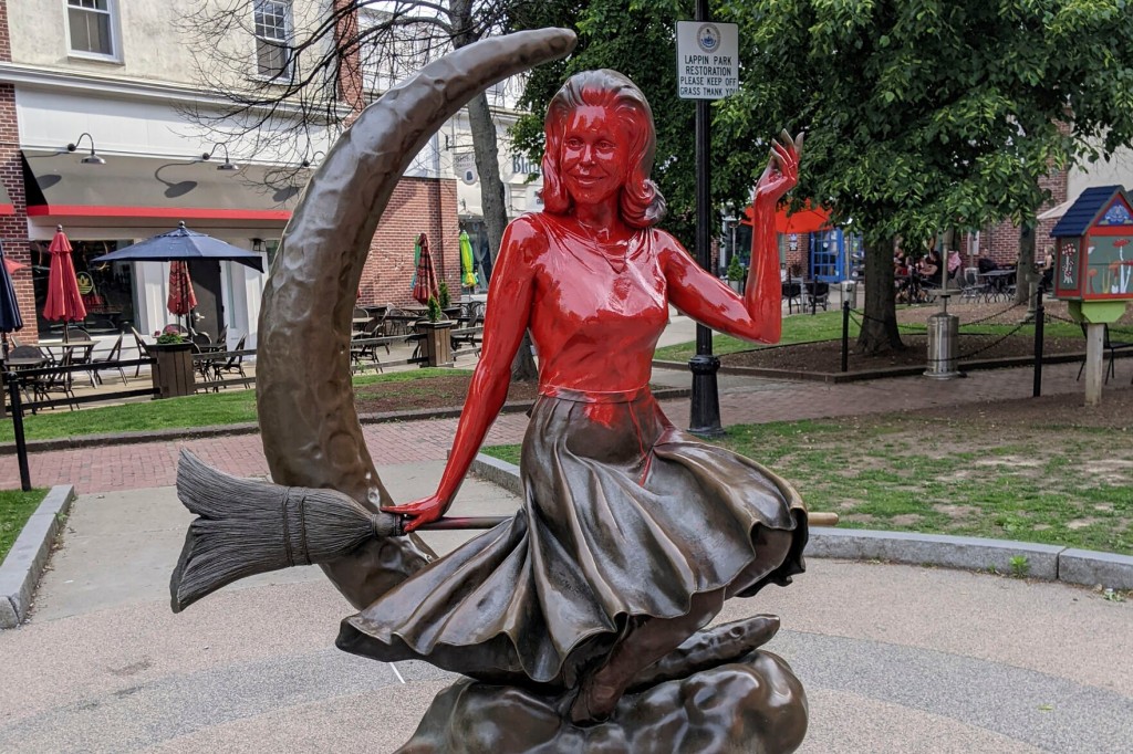 ‘bewitched’ Statue In Salem Vandalized With Red Paint