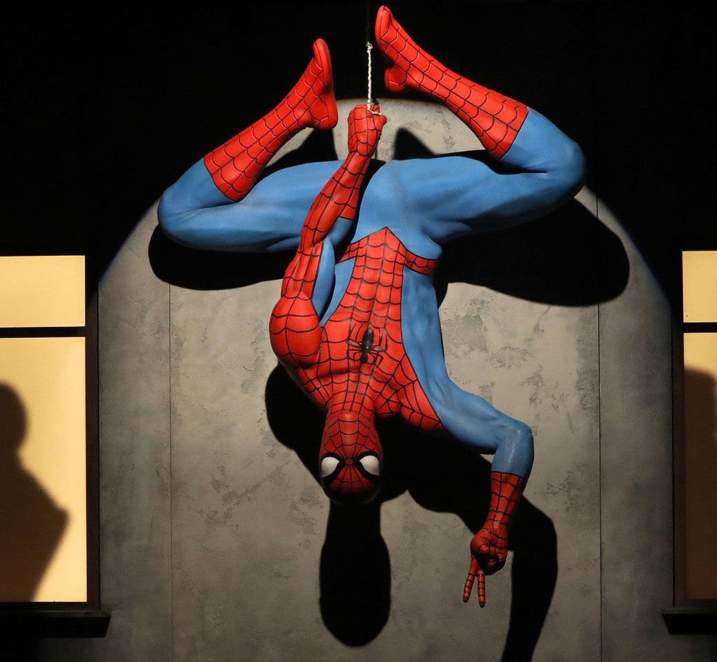 <p>Spider-Man at the Marvel exhibit at the Museum of Science and Industry in Chicago on March 4, 2021.</p>
