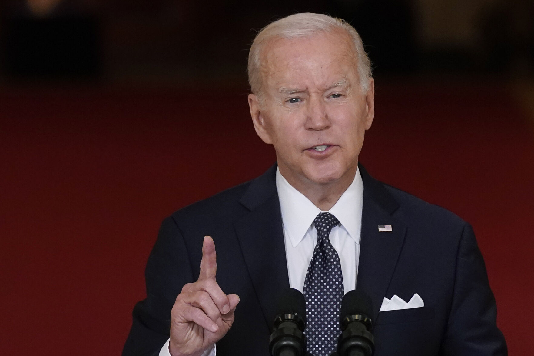 <p>President Joe Biden speaks about the latest round of mass shootings, from the East Room of the White House in Washington, Thursday, June 2, 2022. Biden is attempting to increase pressure on Congress to pass stricter gun limits after such efforts failed following past outbreaks.</p>