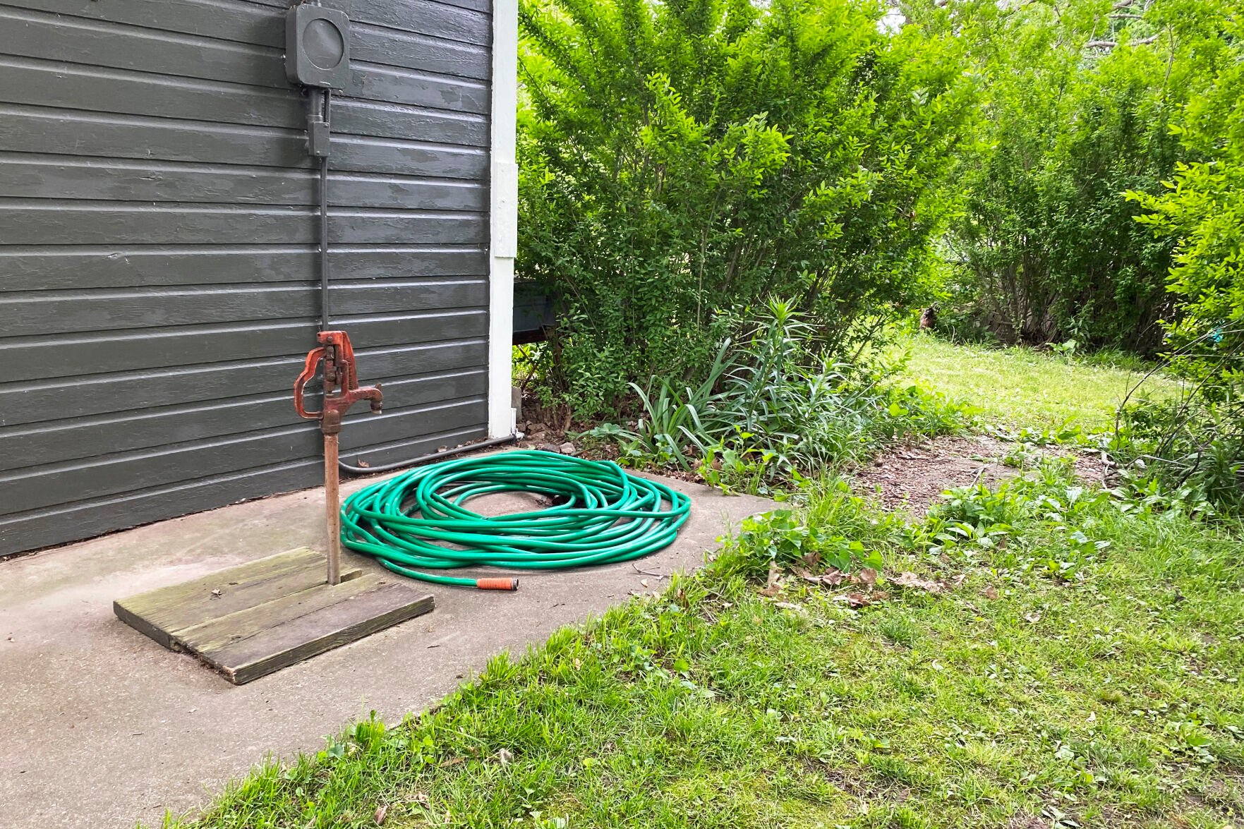 <p>This photo provided by Stefanie Johnson shows Johnson's private well in Blandinsville, Ill. Her well was contaminated during major flooding in 2013. Johnson's family was without drinking water for nearly two months. She says contaminated wastewater likely drained in through the top, causing her well to test positive for E. coli.</p>