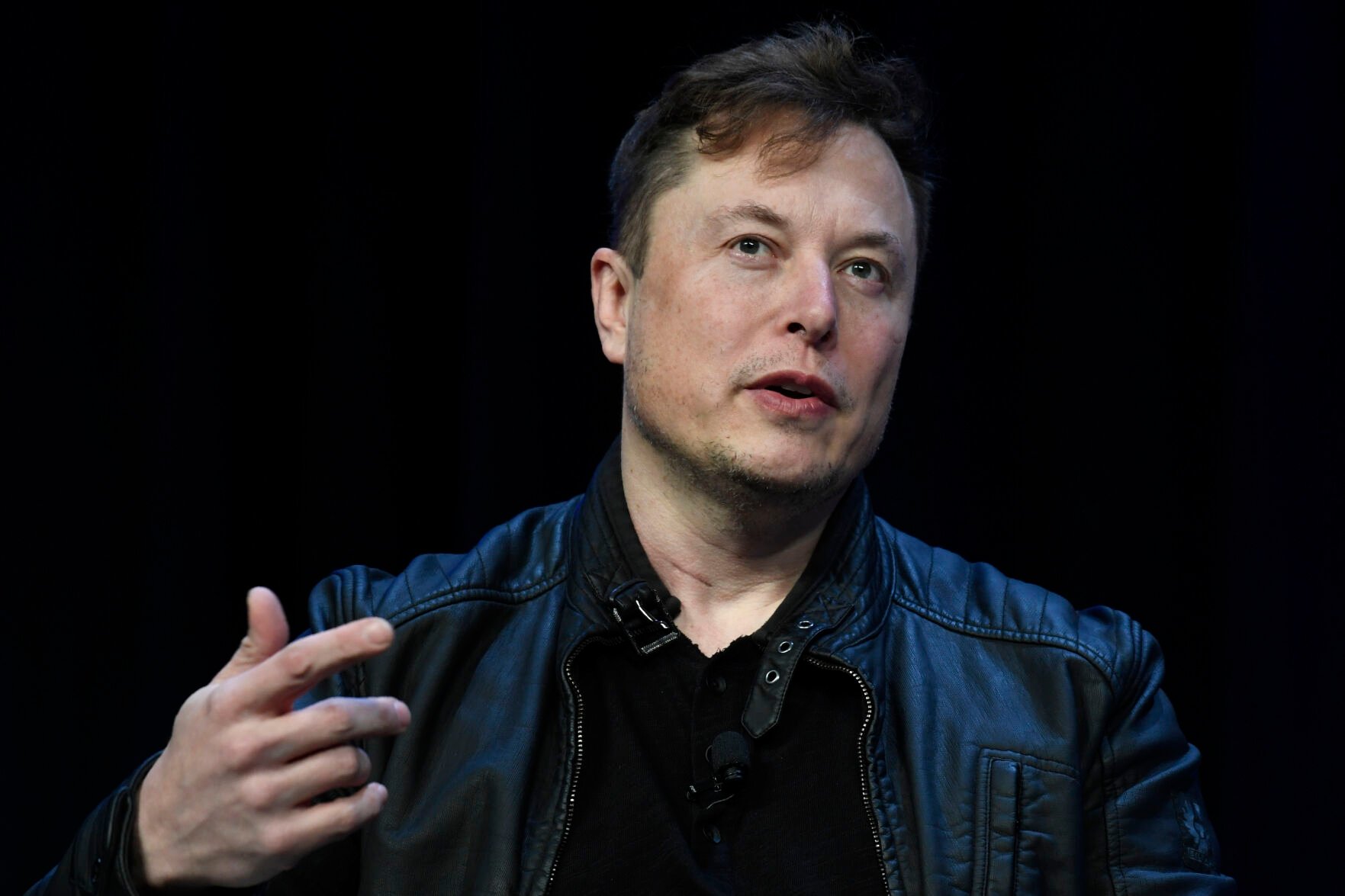 <p>Tesla and SpaceX Chief Executive Officer Elon Musk speaks at the SATELLITE Conference and Exhibition in Washington, D.C., on March 9, 2020.</p>