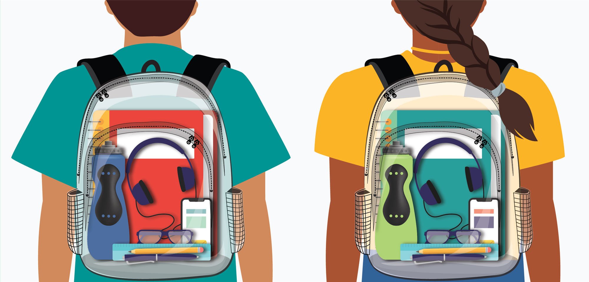 <p><span>The Dallas Independent School District shared this graphic of the new clear backpacks that 6th-12th grade students will be required to carry on its campuses in the upcoming 2022-2023 school year.</span></p>