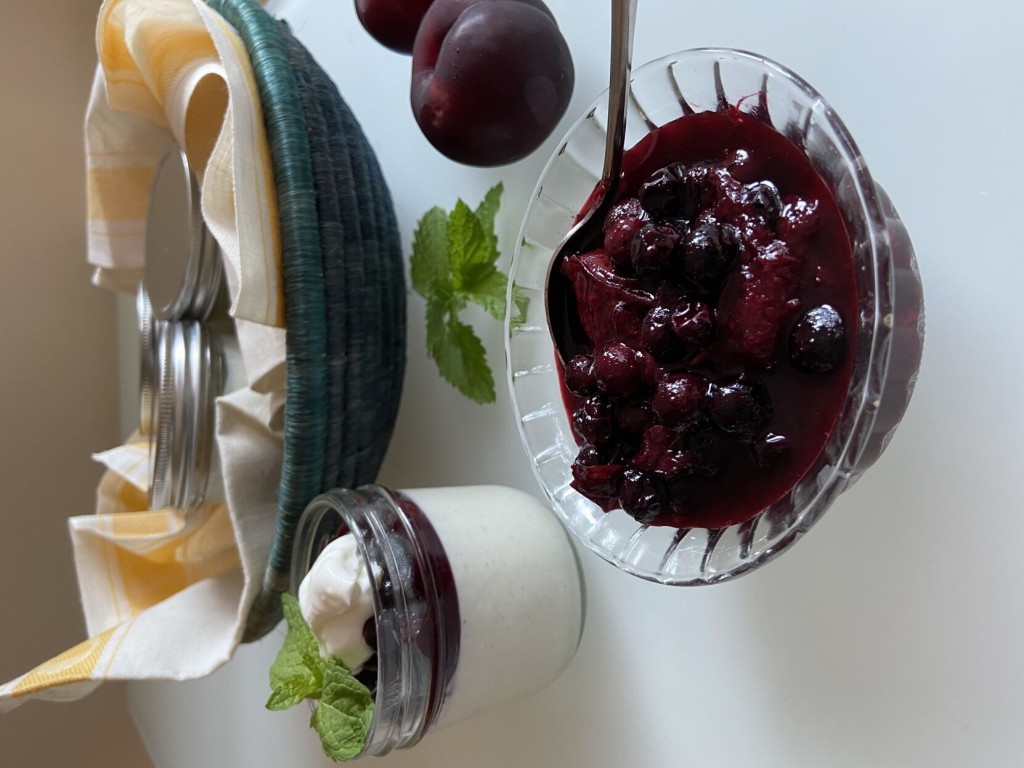 Jeanmarie Brownson: A Perfect Pair: Blueberry Compote Makes A Beautiful Topping For Panna Cotta