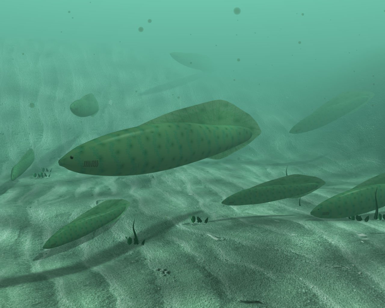 <p><span class="caption">Reconstruction of <em>Haikouichthys ercaicunensis</em> based on fossil evidence.</span> <span class="caption"><a class="source" href="https://commons.wikimedia.org/wiki/File:Haikouichthys_3d.png">Talifero/Wikimedia Commons</a>, <a class="license" href="http://creativecommons.org/licenses/by-sa/4.0/">CC BY-SA</a></span></p>