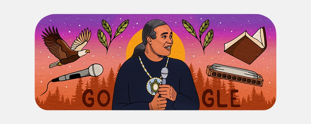 A New Google Doodle Honors The History Making Native American Comedian Charlie Hill
