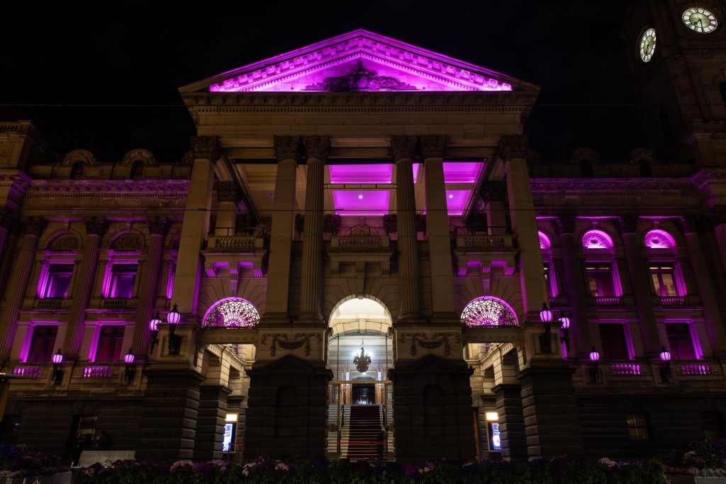 Australian Landmarks Glow Pink To Honor Olivia Newton John