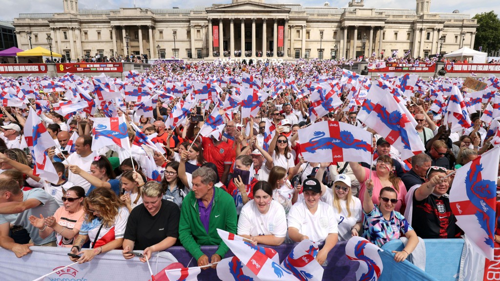 England Looks To Future As It Celebrates Women’s Euro 2022 Victory At Packed Out Trafalgar Square