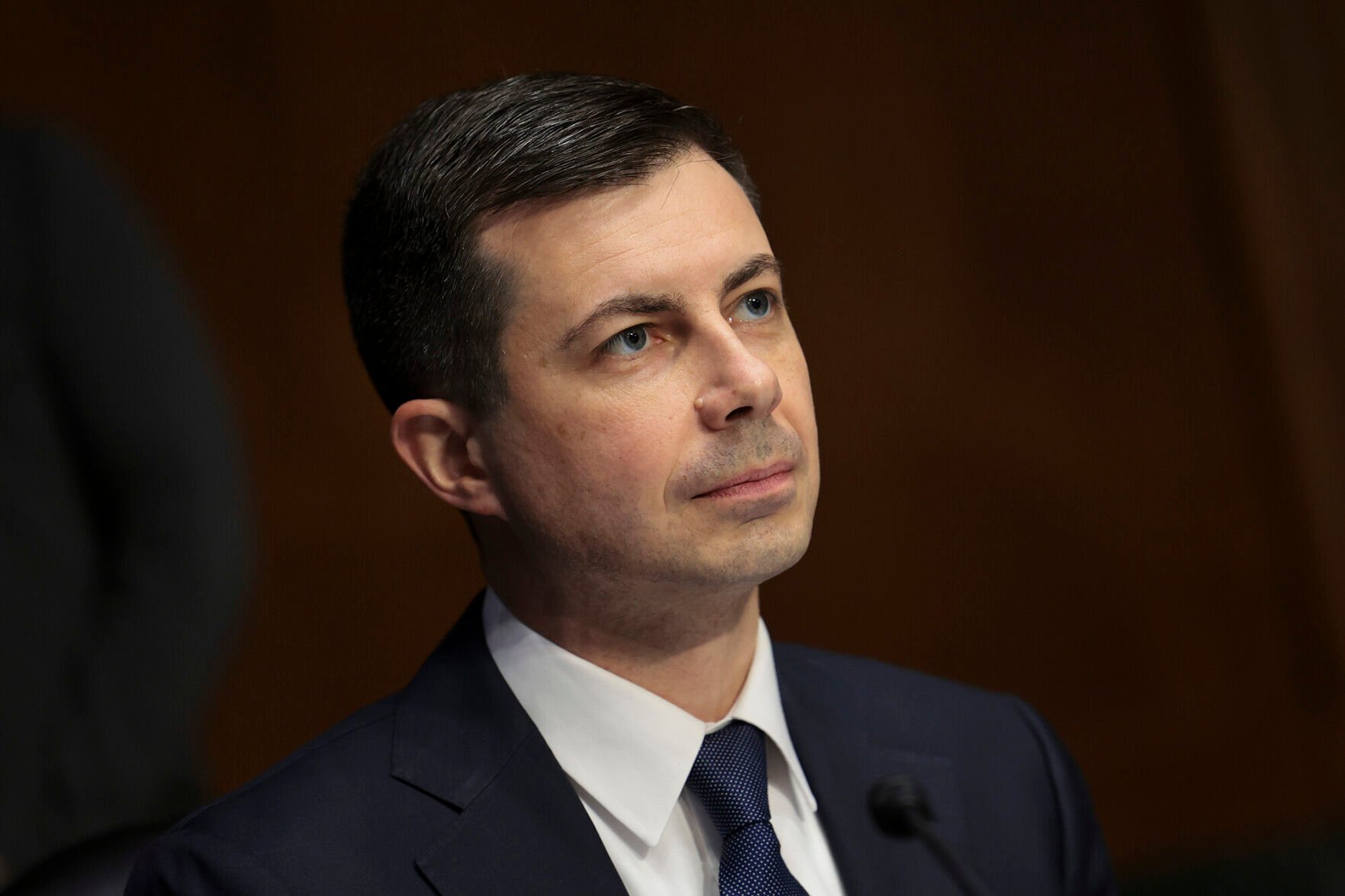 <p>Transportation Secretary Pete Buttigieg, pictured in March, has been pressing US airlines to get overbookings and abrupt cancellations under control.</p>