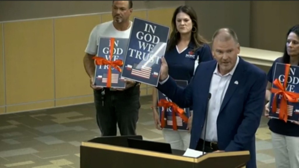 Texas Requires Schools To Display Donated ‘in God We Trust’ Posters. A Man Is Sending Some In Arabic.
